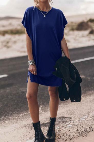 Mini vestido con mangas sueltas, azul oscuro